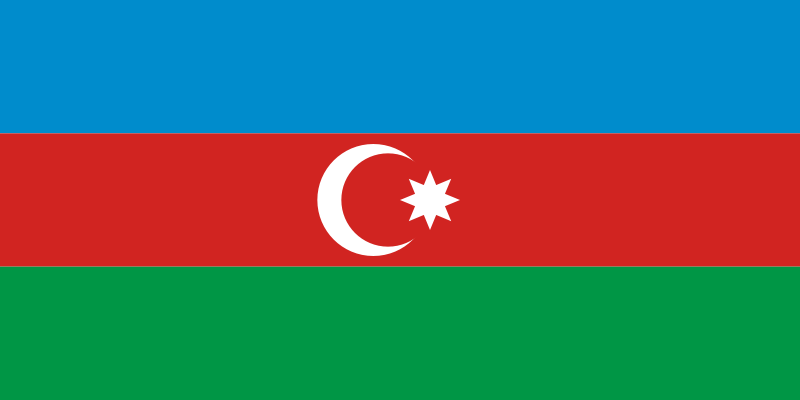 Azerbaïdjan - offizielle flagge