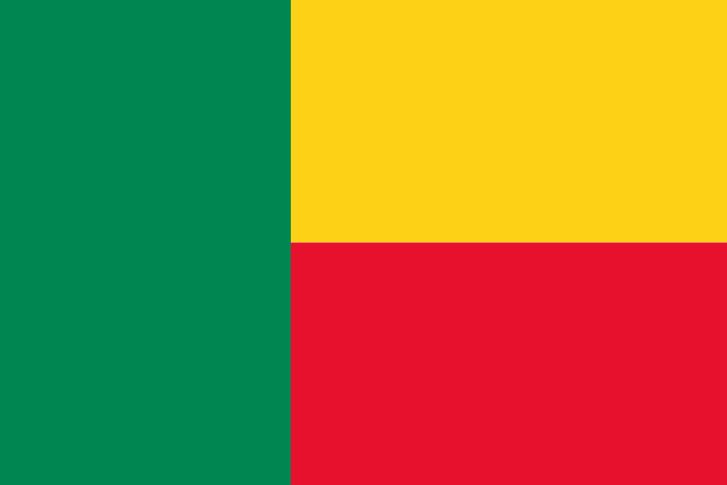 Bénin - offizielle flagge