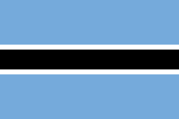 Botswana - offizielle flagge