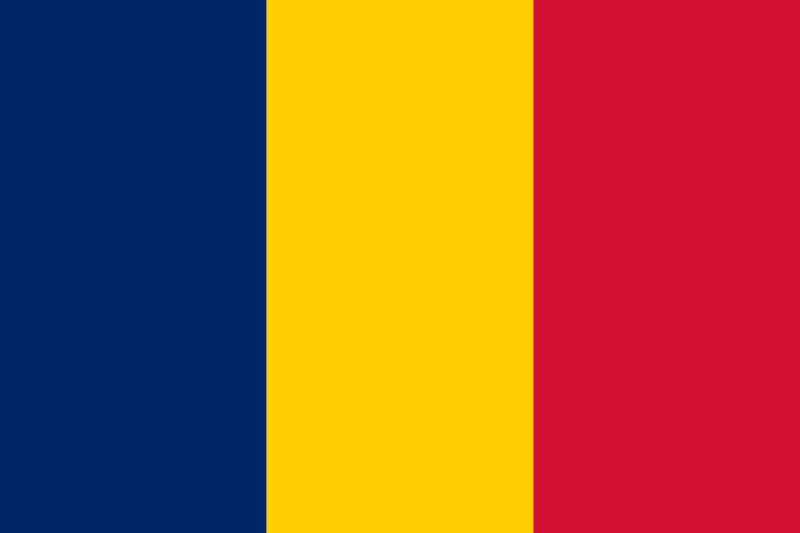 Tchad - offizielle flagge
