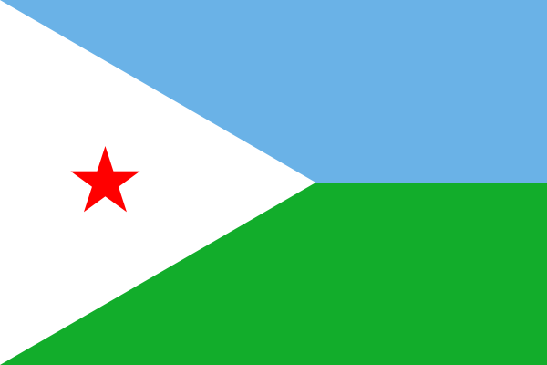 Djibouti - offizielle flagge