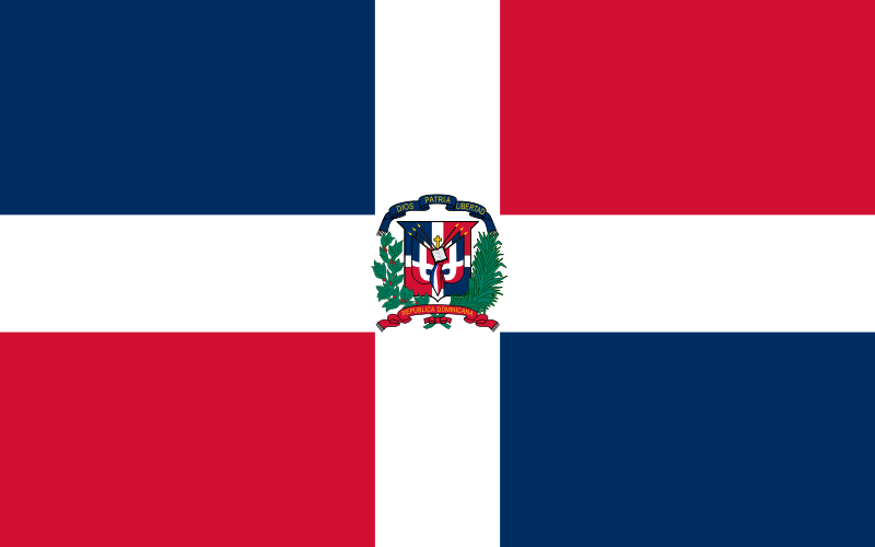 Dominicaine, République - offizielle flagge