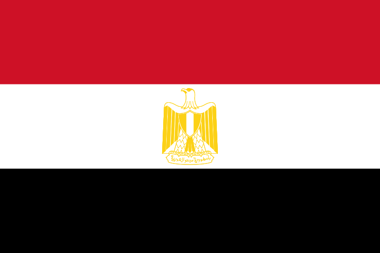 Égypte - offizielle flagge