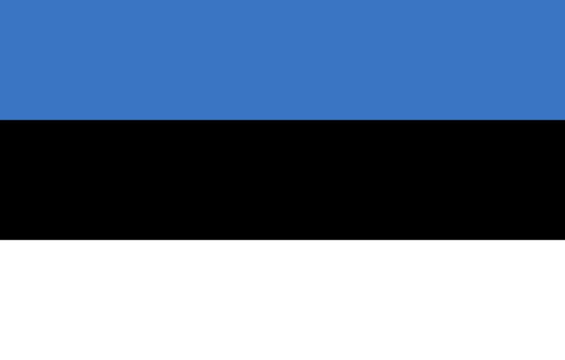 Estonie - offizielle flagge