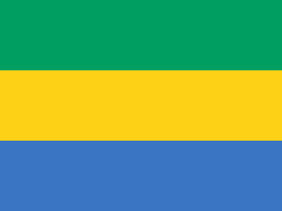Gabon - offizielle flagge