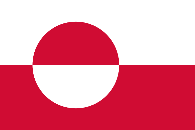 Groenland - offizielle flagge
