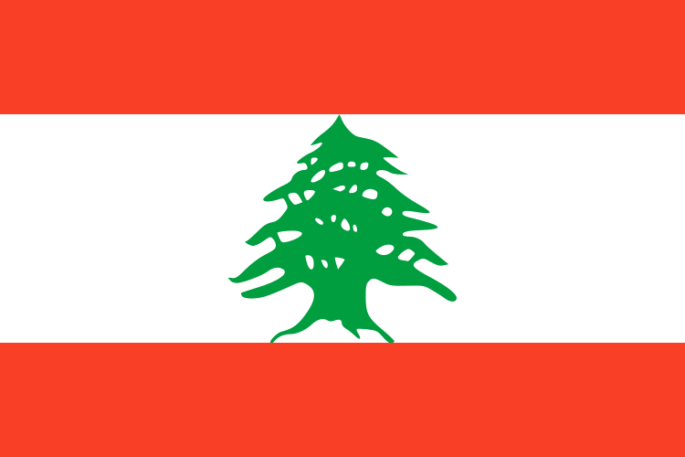 Liban - offizielle flagge