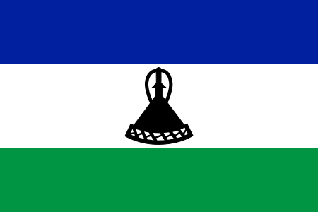 Lesotho - offizielle flagge