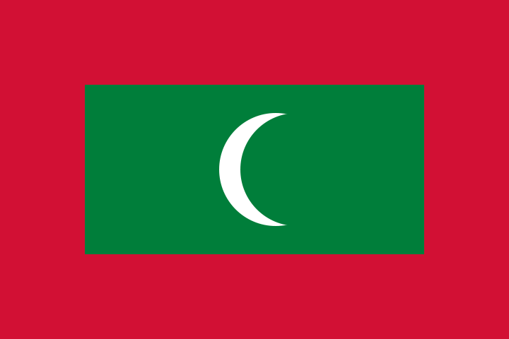 Maldives - offizielle flagge