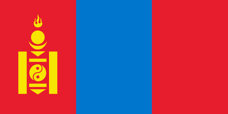 Mongolie - offizielle flagge