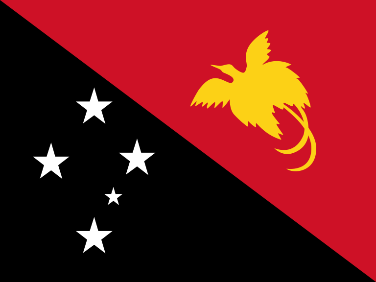 Papouasie-Nouvelle-Guinée - offizielle flagge