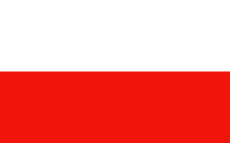 Pologne - offizielle flagge