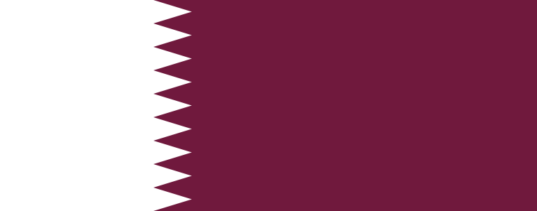 Qatar - offizielle flagge
