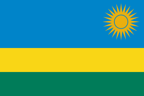 Rwanda - offizielle flagge