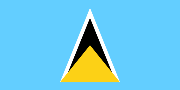Sainte-Lucie - offizielle flagge