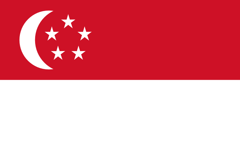 Singapour - offizielle flagge