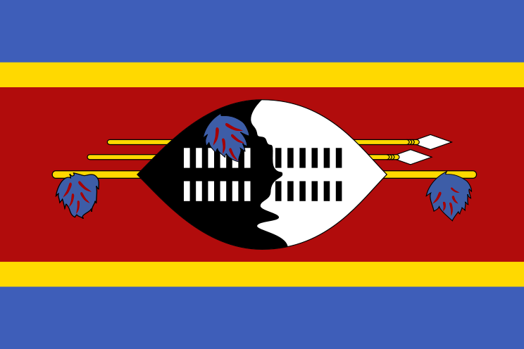 Swaziland - offizielle flagge
