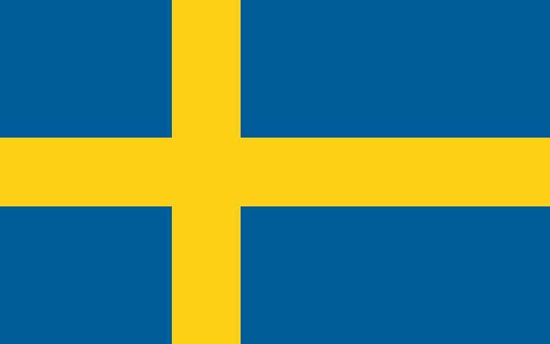 Suède - offizielle flagge