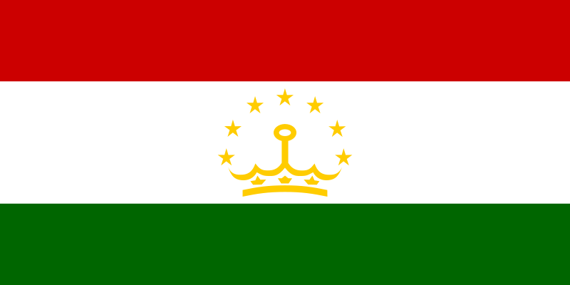 Tadjikistan - offizielle flagge