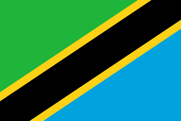 Tanzanie, République-Unie de - offizielle flagge