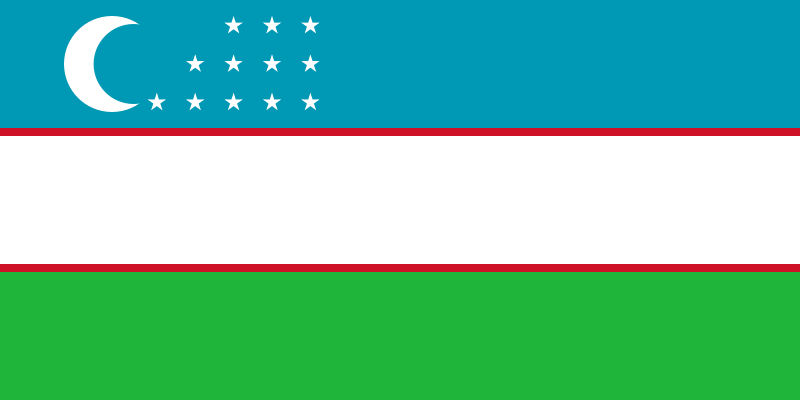 Ouzbékistan - offizielle flagge